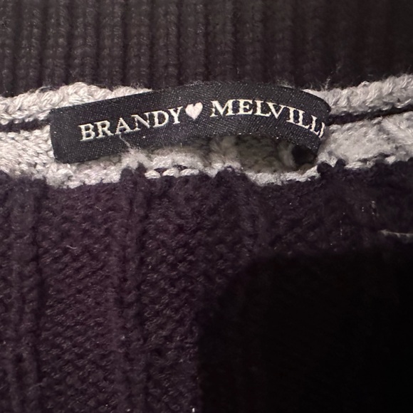 NAVY AND GREY BRANDY MELVILLE CARDIGAN - Picture 3 of 4